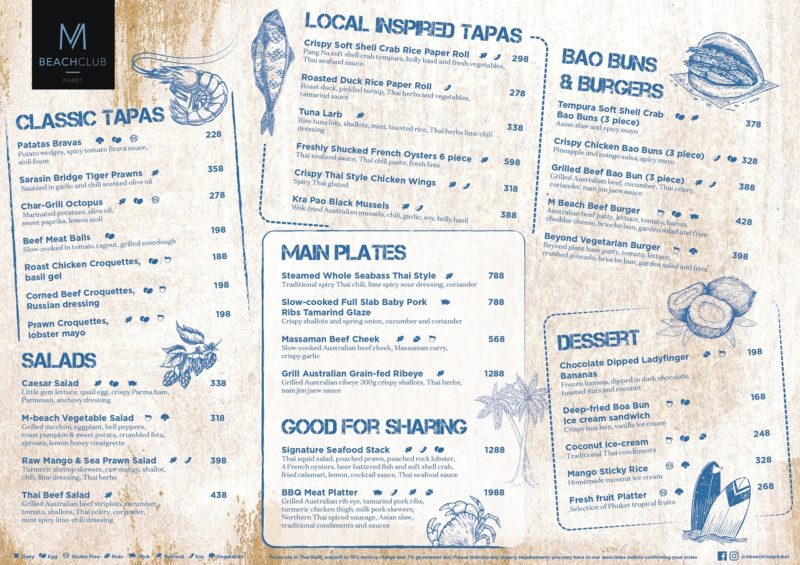 Beach Bar in Phuket M Beach Club Phuket Sip & Savour